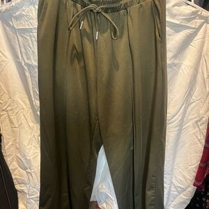 Cider Olive Green Drawstring Joggers